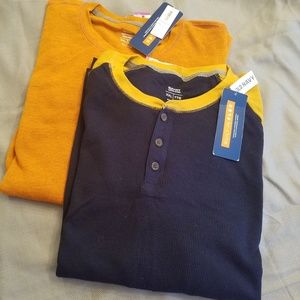 2 Old Navy men's waffle knit pullover